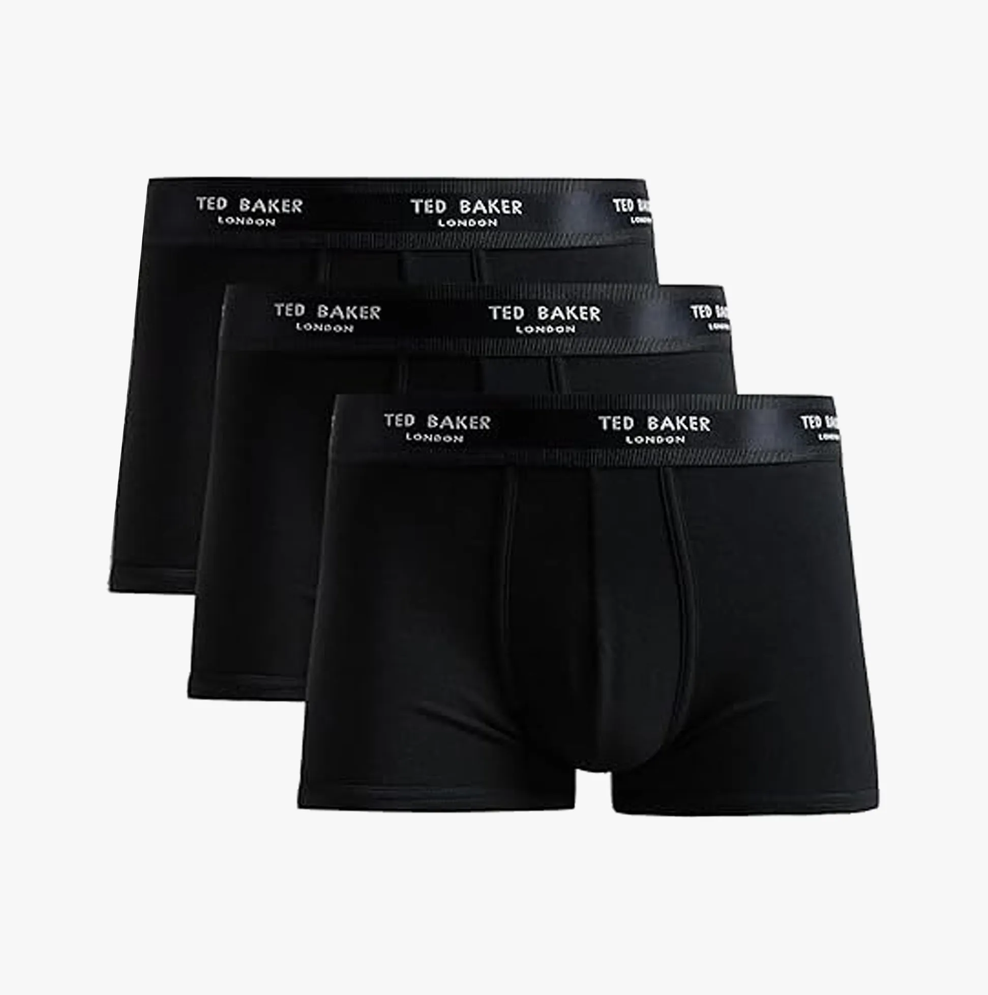 3-Pack Cotton Trunks Mens Black