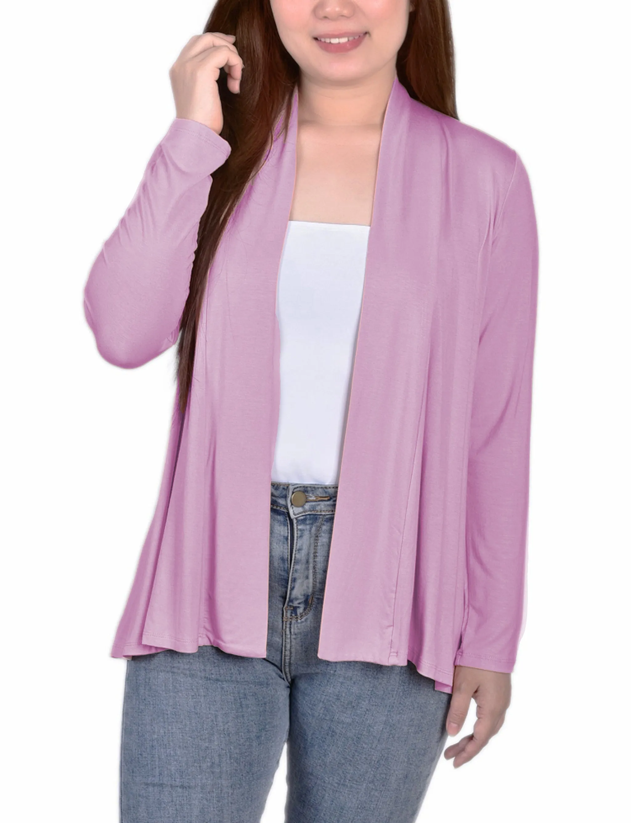 3/4 Sleeve Solid Cardigan