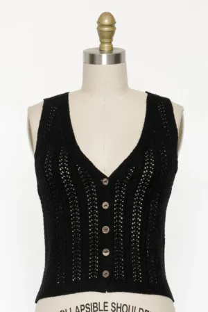 Adore Me Button Front Knit Tank Top