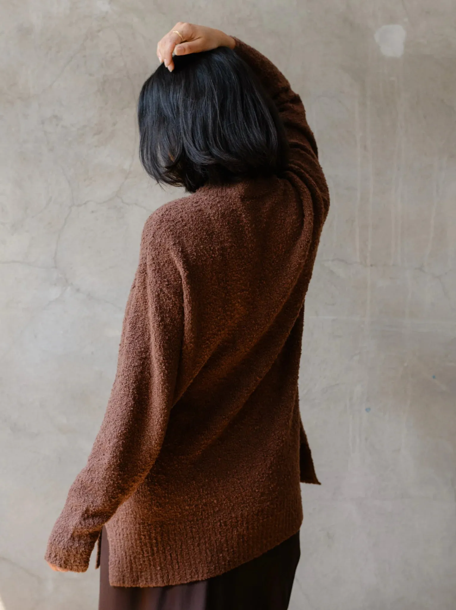 Alexis Boucle Sweater - Mocha