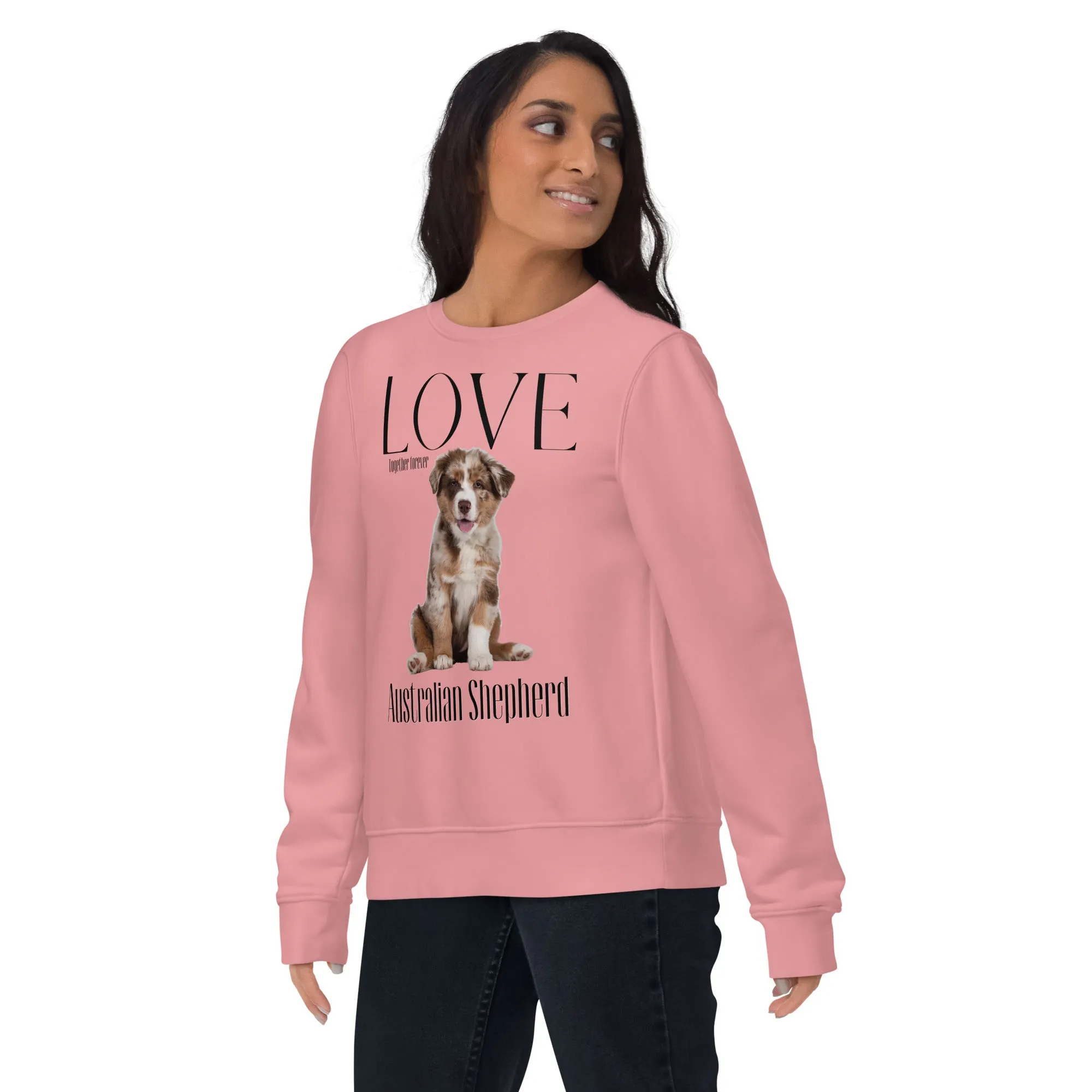 Australian Shepherd lovers, eco sweatshirt