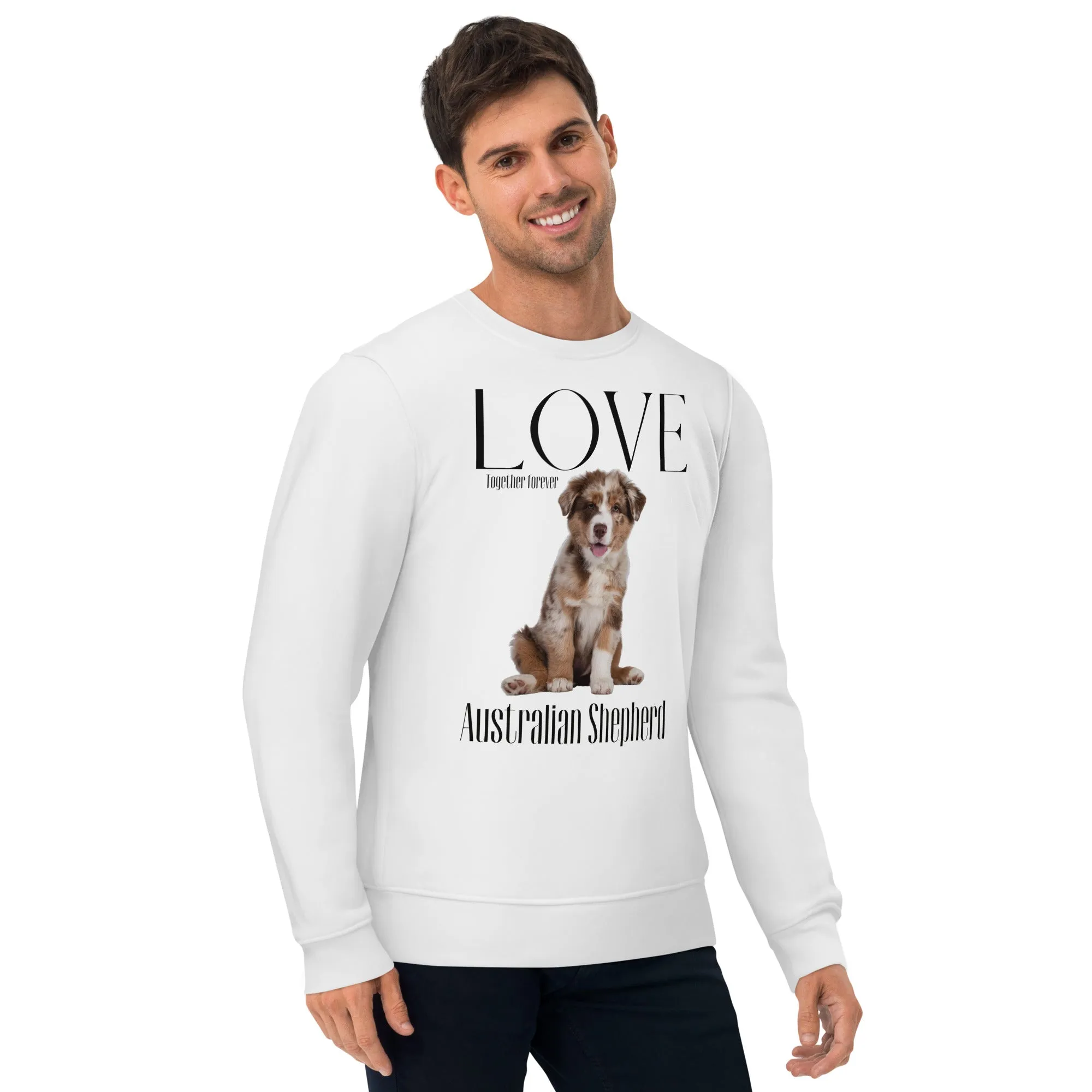 Australian Shepherd lovers, eco sweatshirt