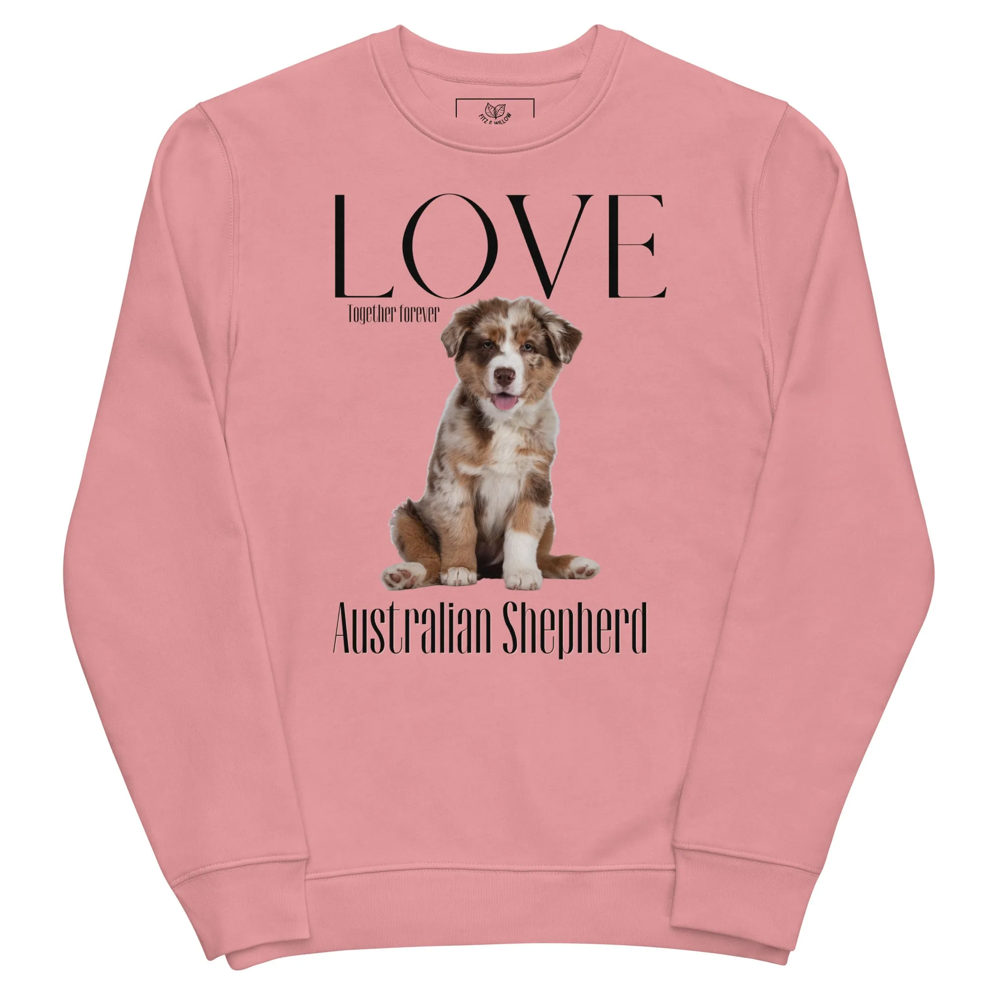 Australian Shepherd lovers, eco sweatshirt