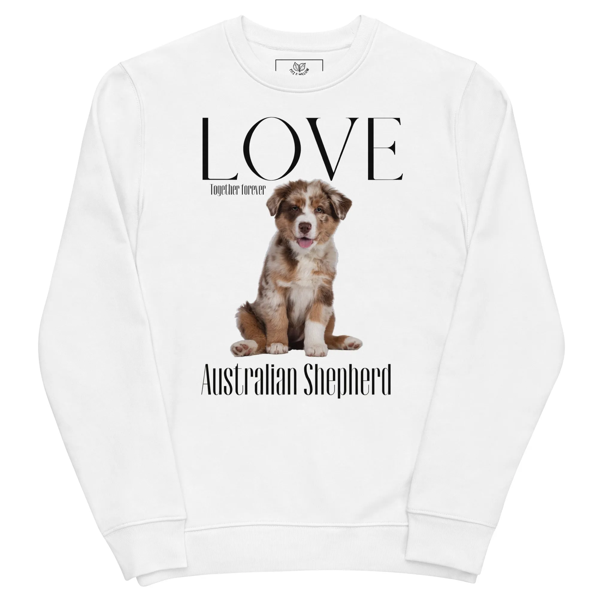 Australian Shepherd lovers, eco sweatshirt