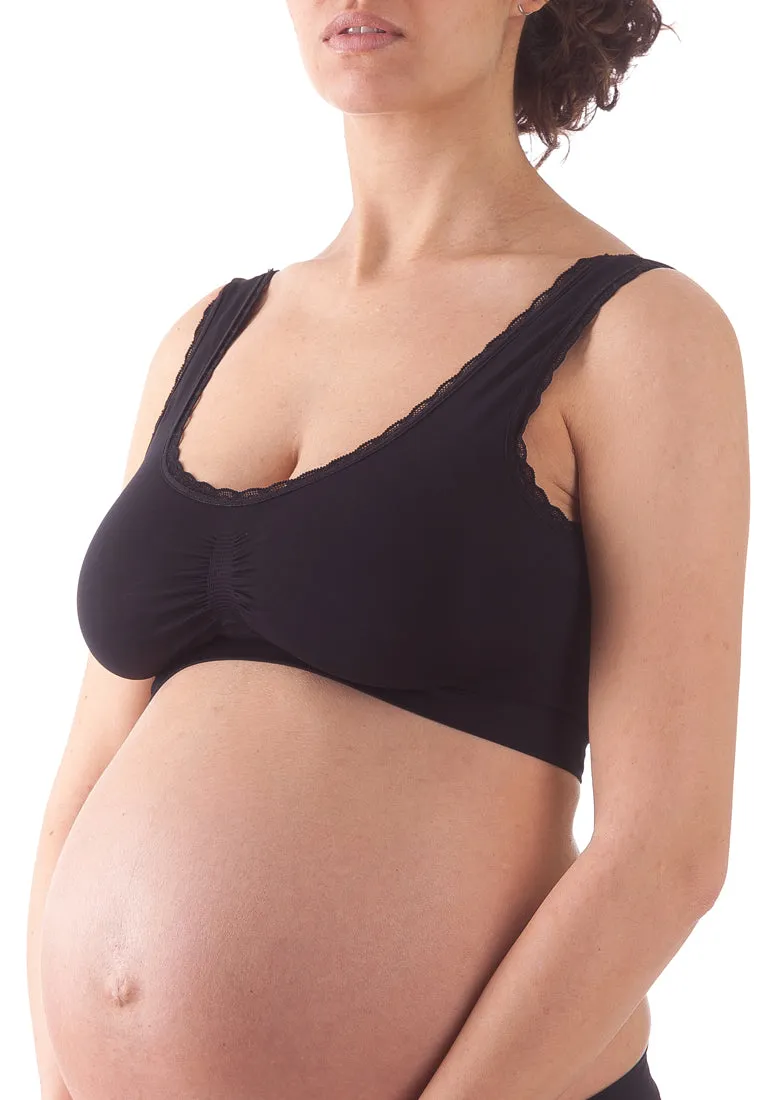 BELLISSIMA Maternity Lace Trim Top