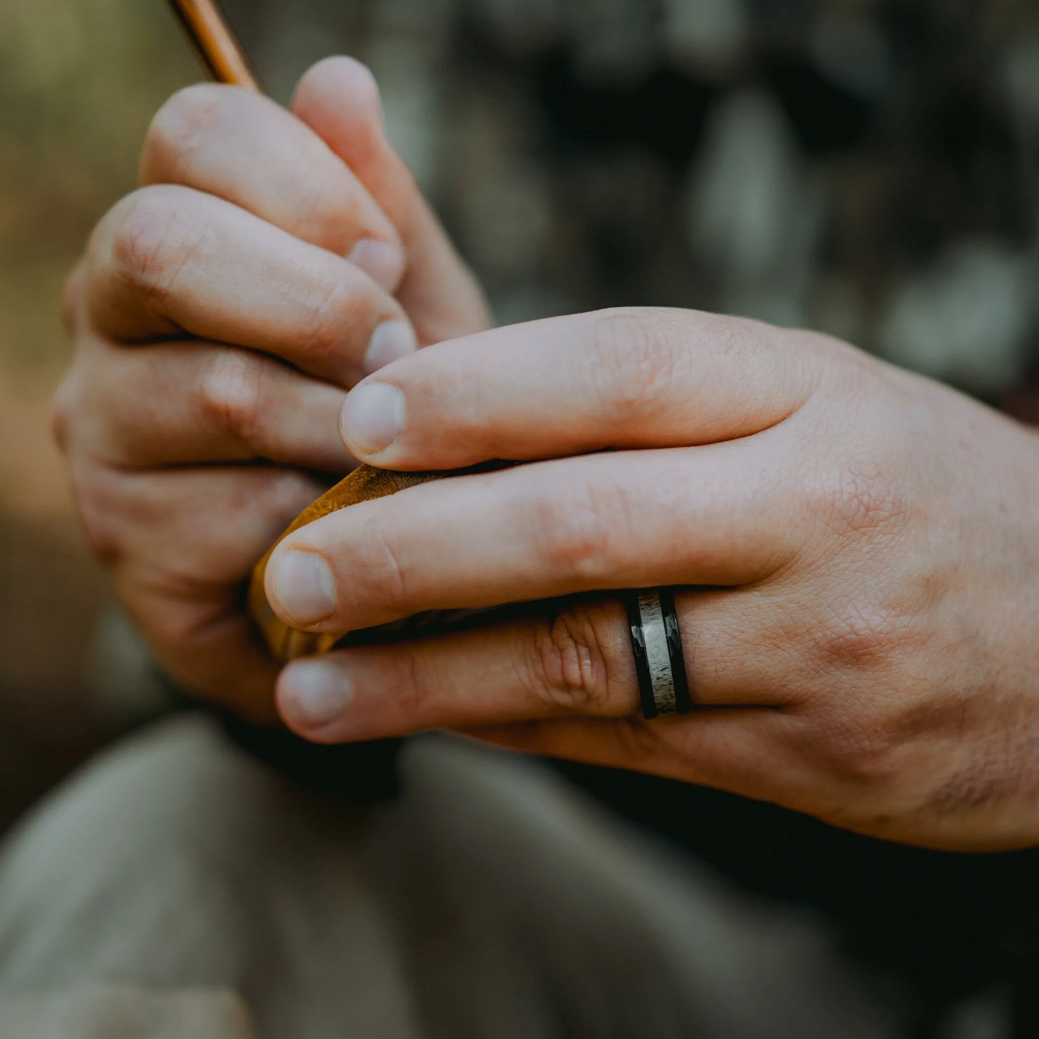 Boone - Deer Antler & Black Tungsten