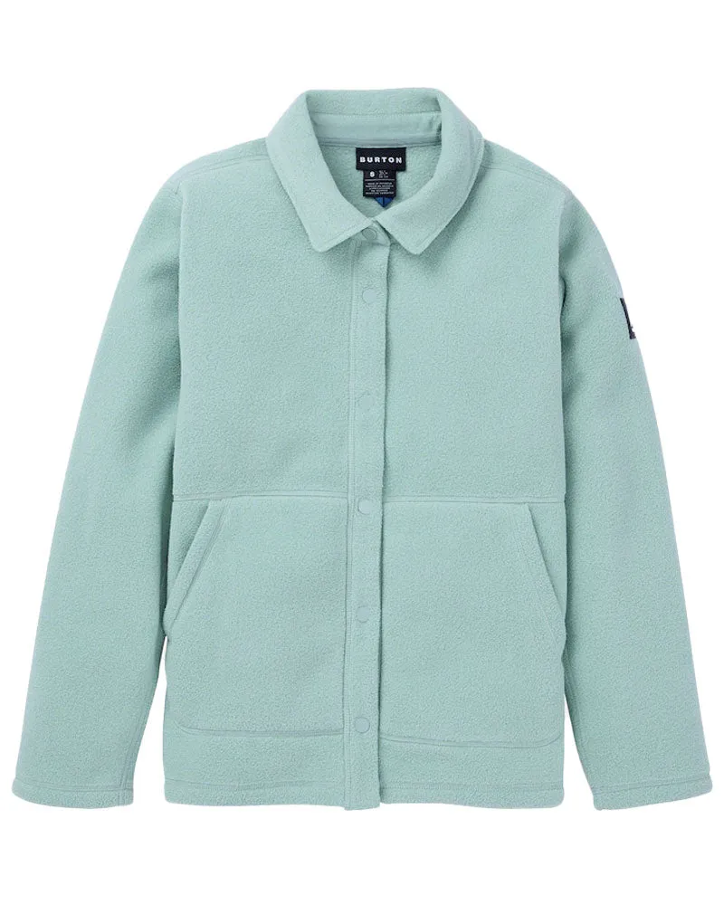 Burton Women's Cinder Fleece Snap Shirt Petrol Green 2025