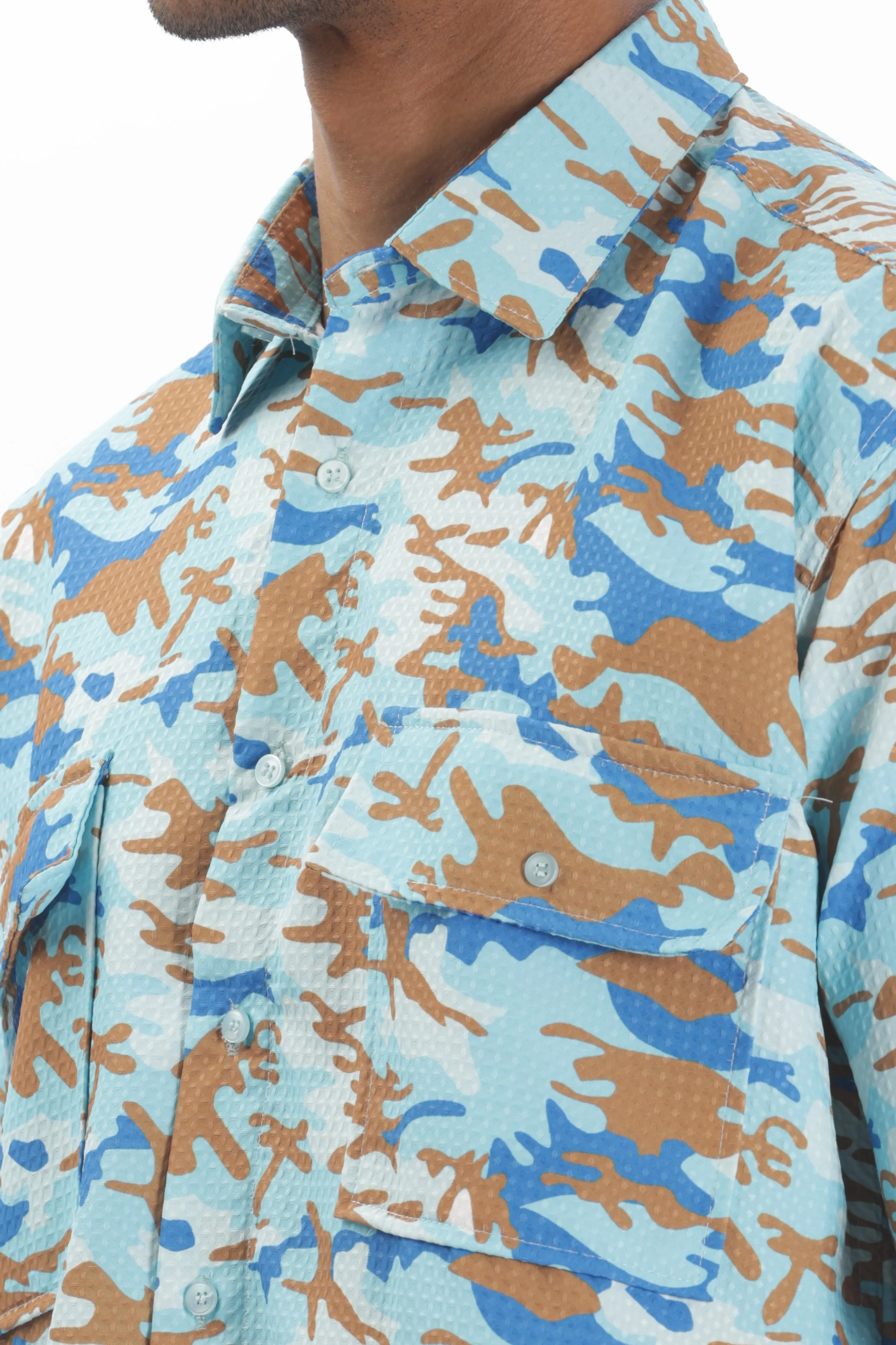 CAMOUFLAGE OVERSIZED SHIRT