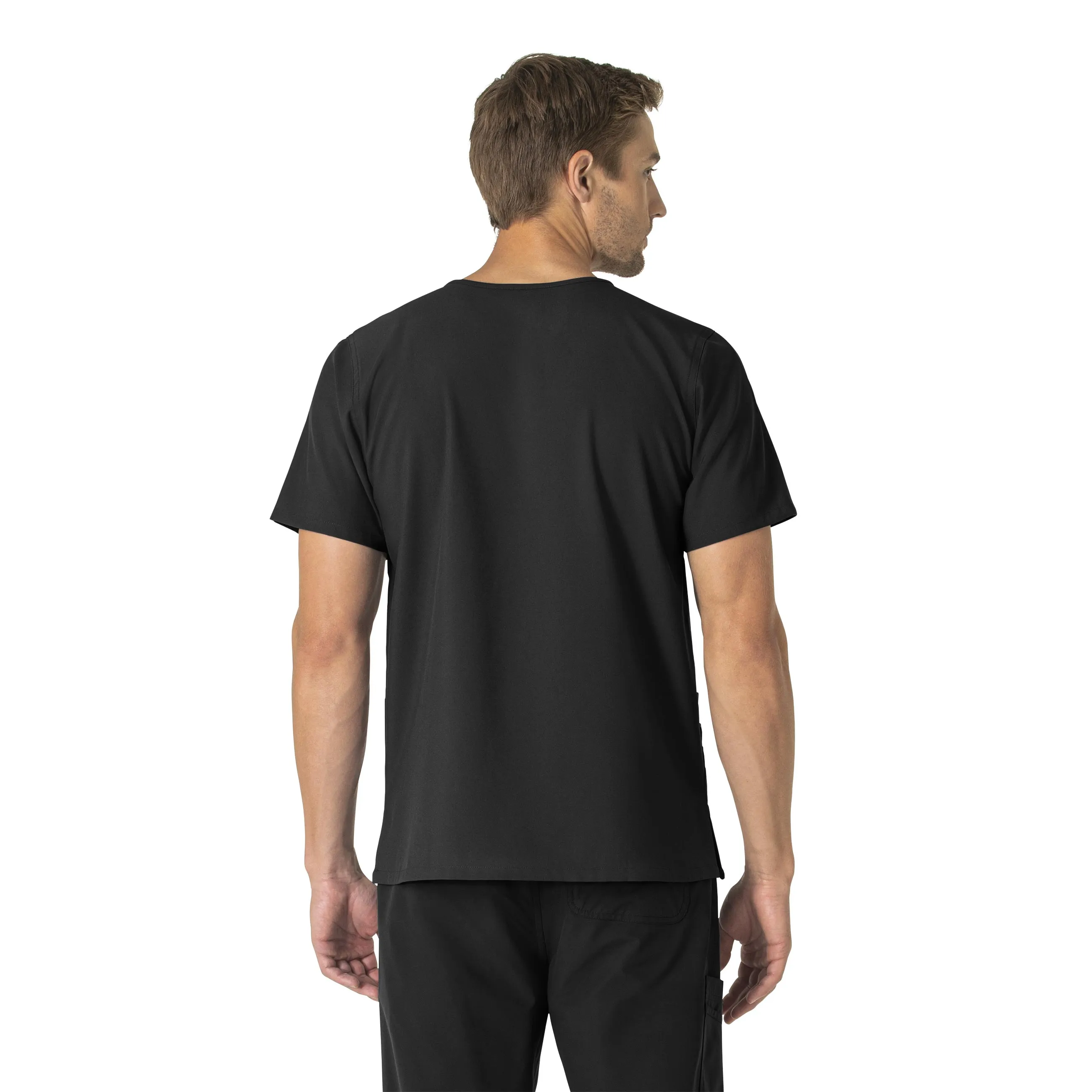 Carhartt Force Essentials Unisex V-Neck 6-Pocket Scrub Top - Black