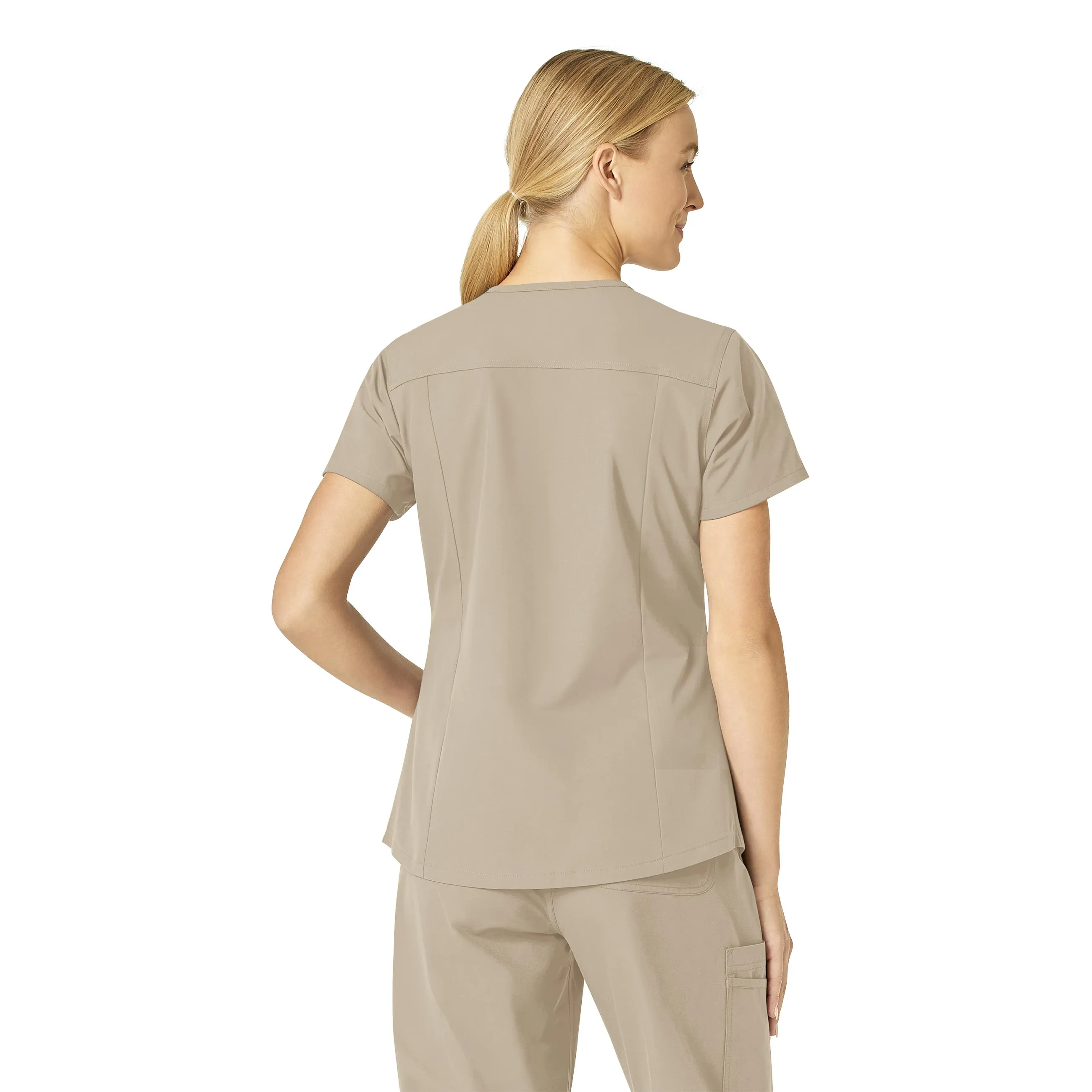 Carhartt Force Essentials Women's V-Neck Scrub Top - Khaki