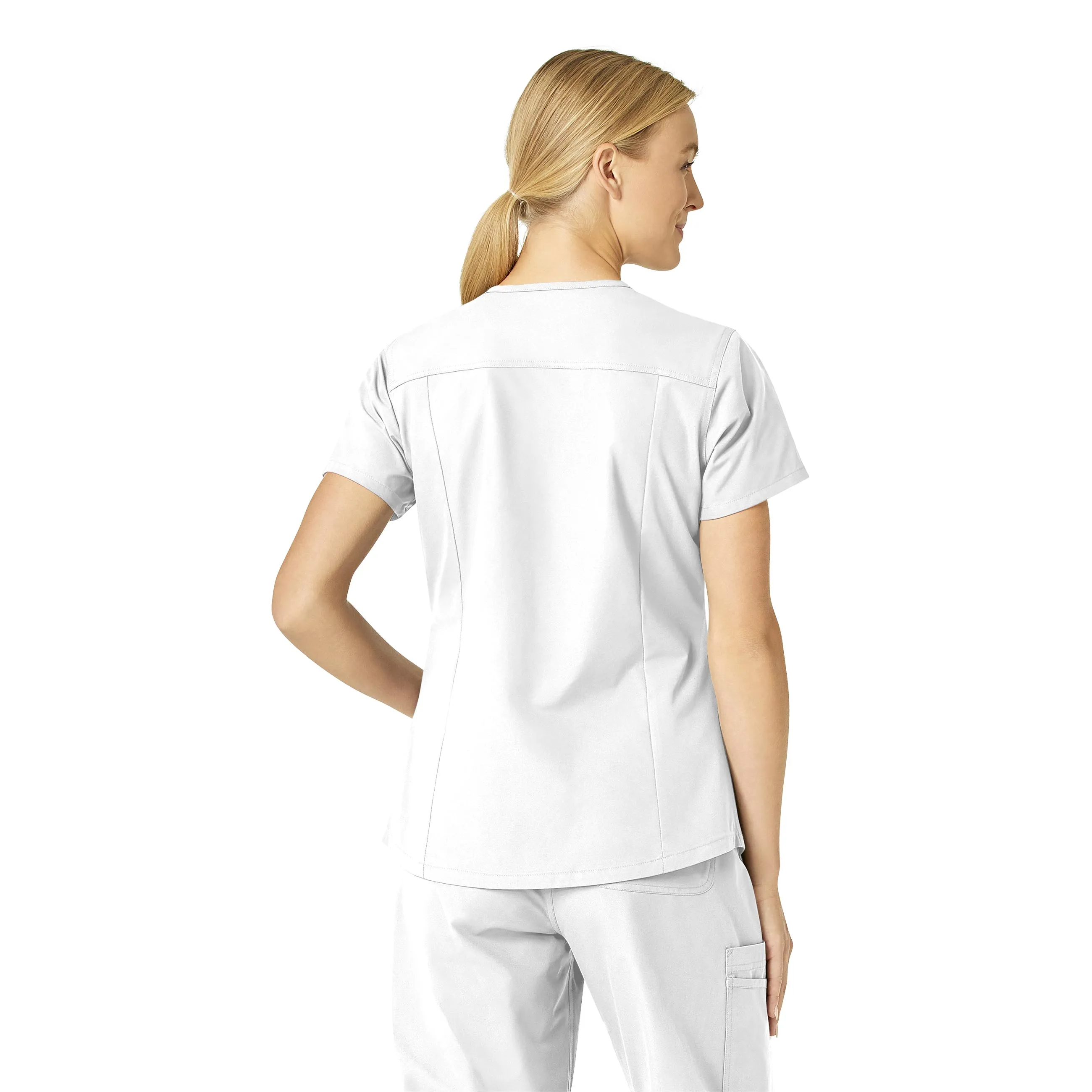 Carhartt Force Essentials Women's V-Neck Scrub Top - White