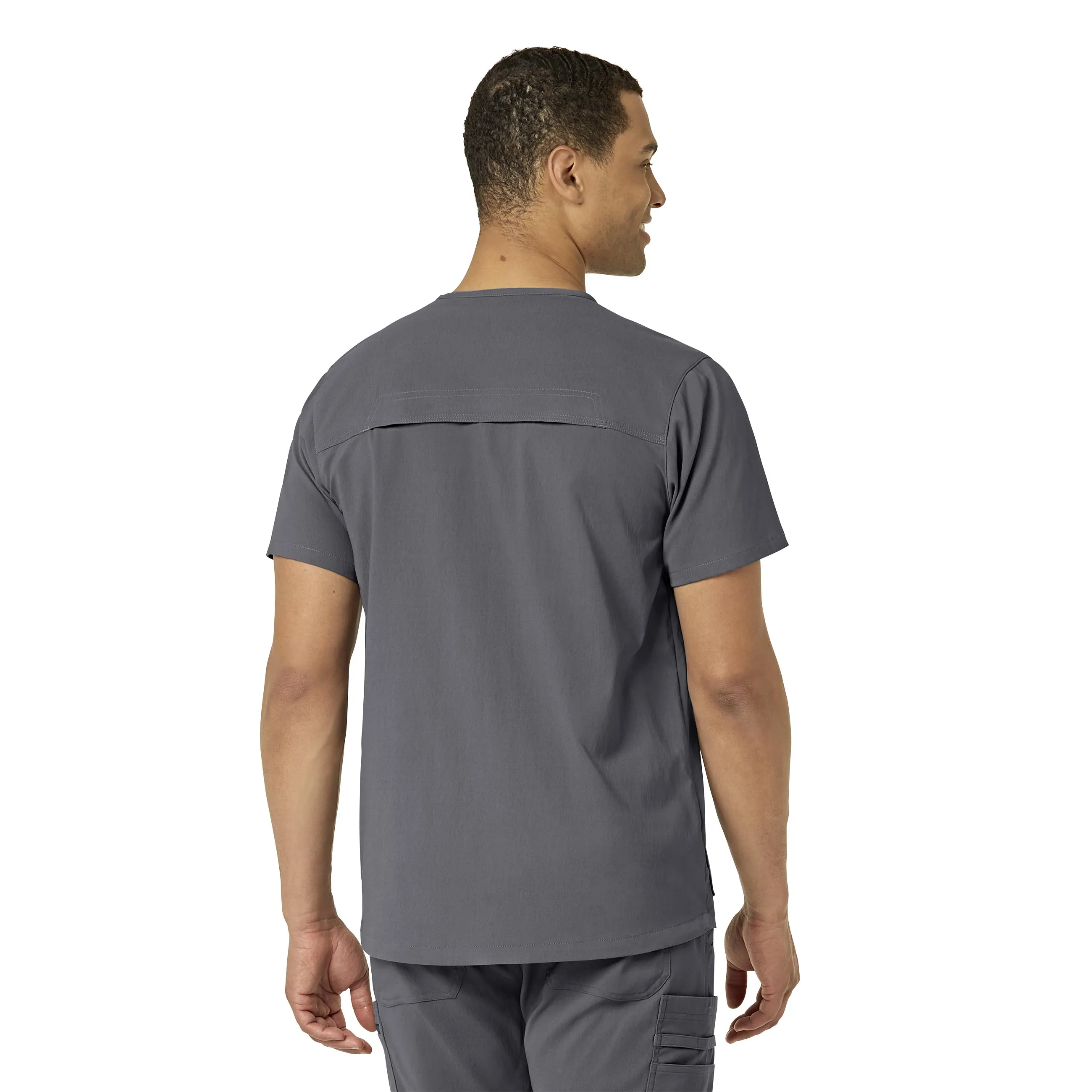 Carhartt Rugged Flex Peak Men's 5-Pocket V-Neck Scrub Top - Pewter