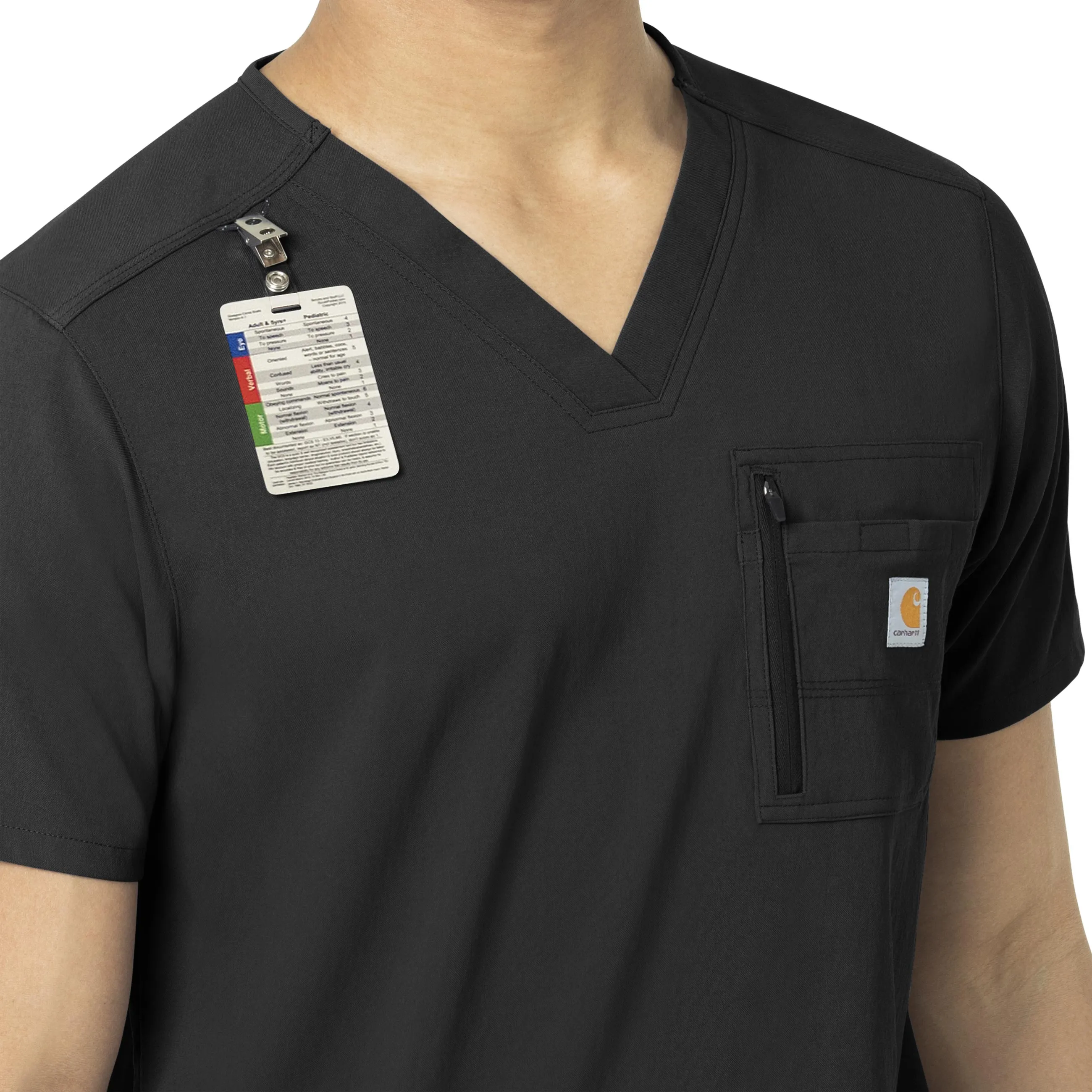 Carhartt Rugged Flex Peak Men's Tuck-In Scrub Top - Black