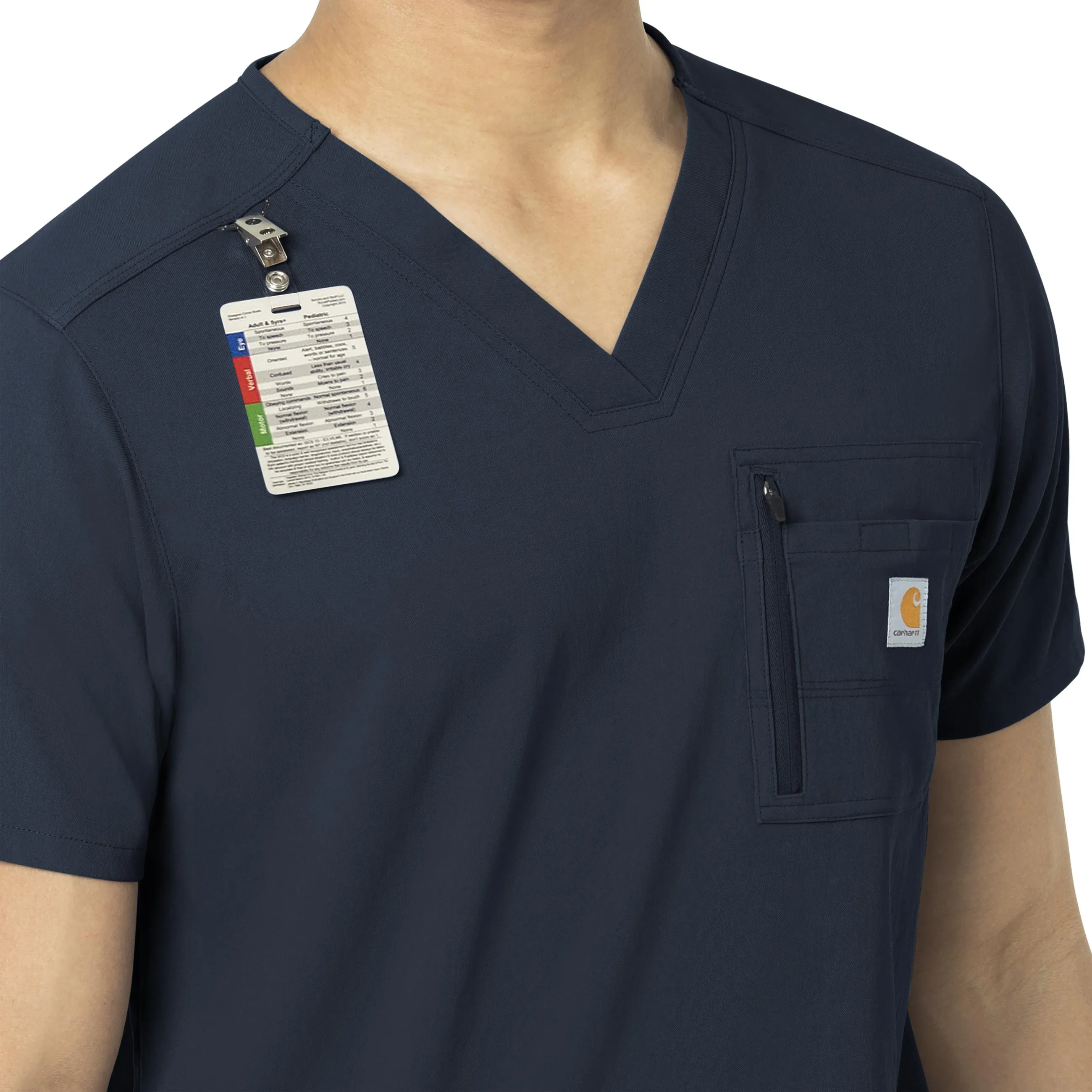 Carhartt Rugged Flex Peak Men's Tuck-In Scrub Top - Navy