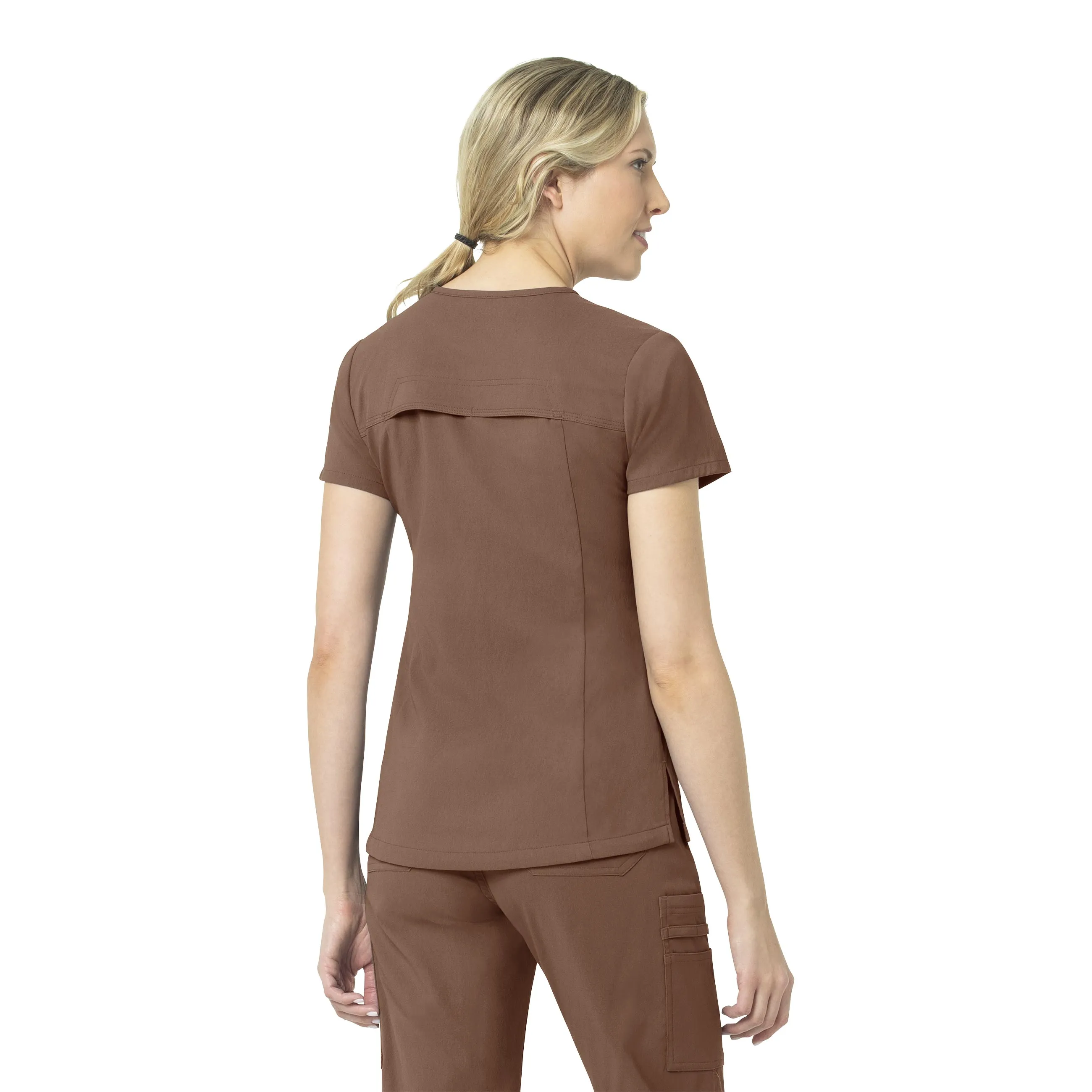 Carhartt Rugged Flex Peak Women's Tuck-In Scrub Top - Nutmeg