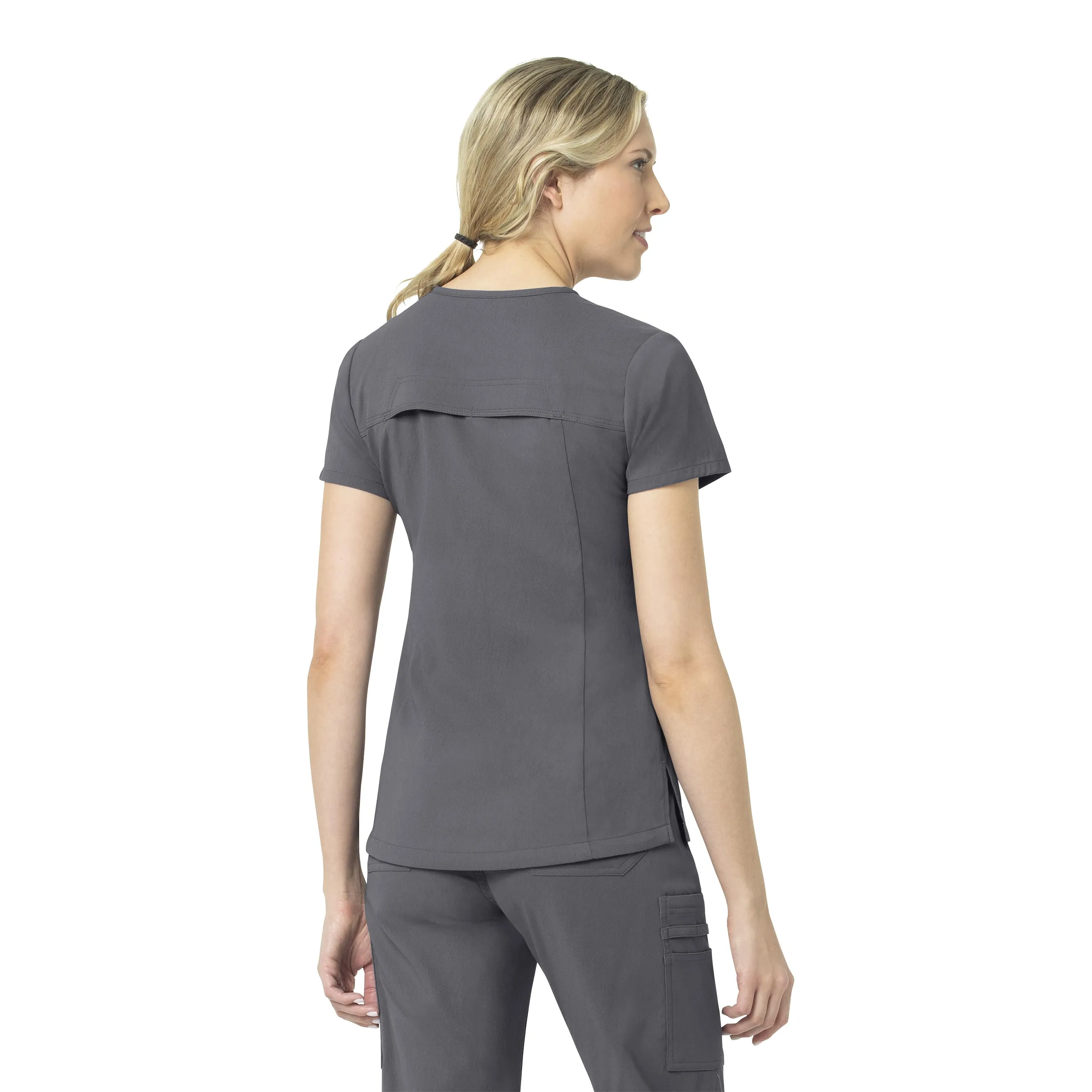 Carhartt Rugged Flex Peak Women's Tuck-In Scrub Top - Pewter