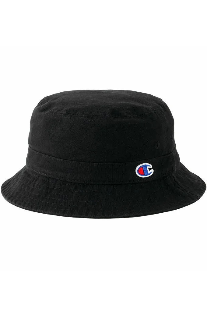 Champion Garment Washed Relaxed Bucket Hat, C-Logo