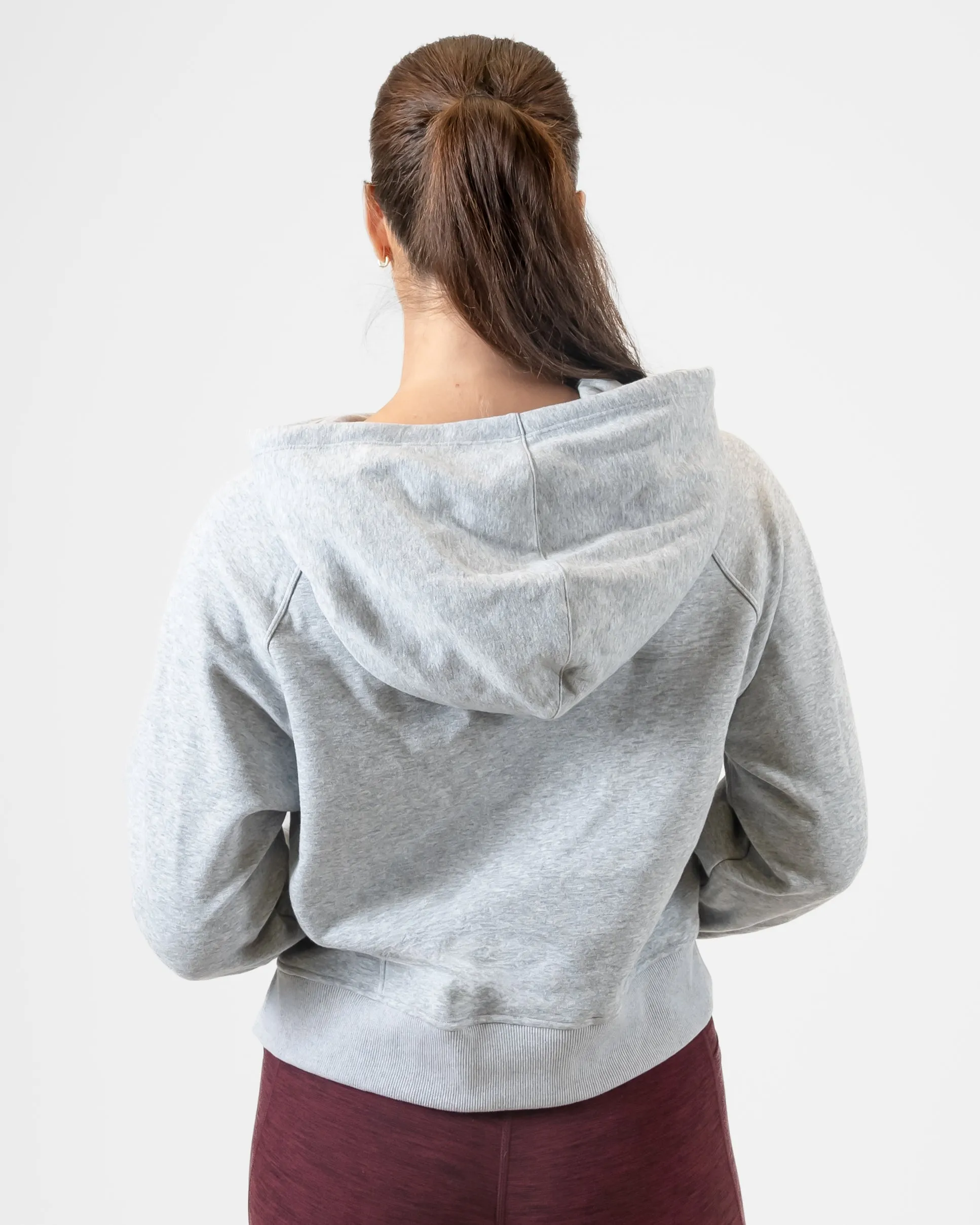 Classic Cropped Hoodie - Heathered Gray - FINAL SALE