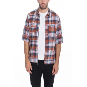 Corden Zip Flannel Shirt