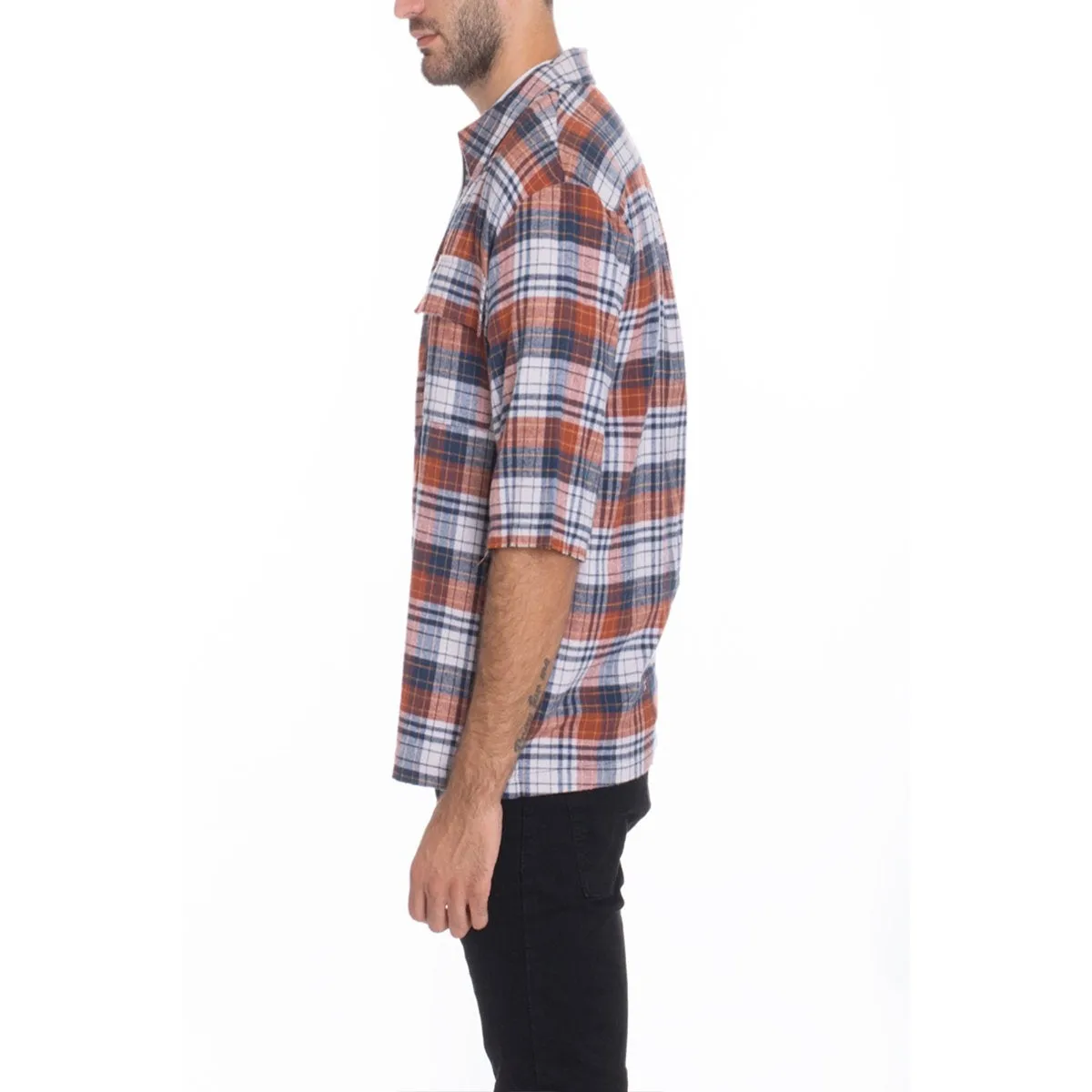 Corden Zip Flannel Shirt