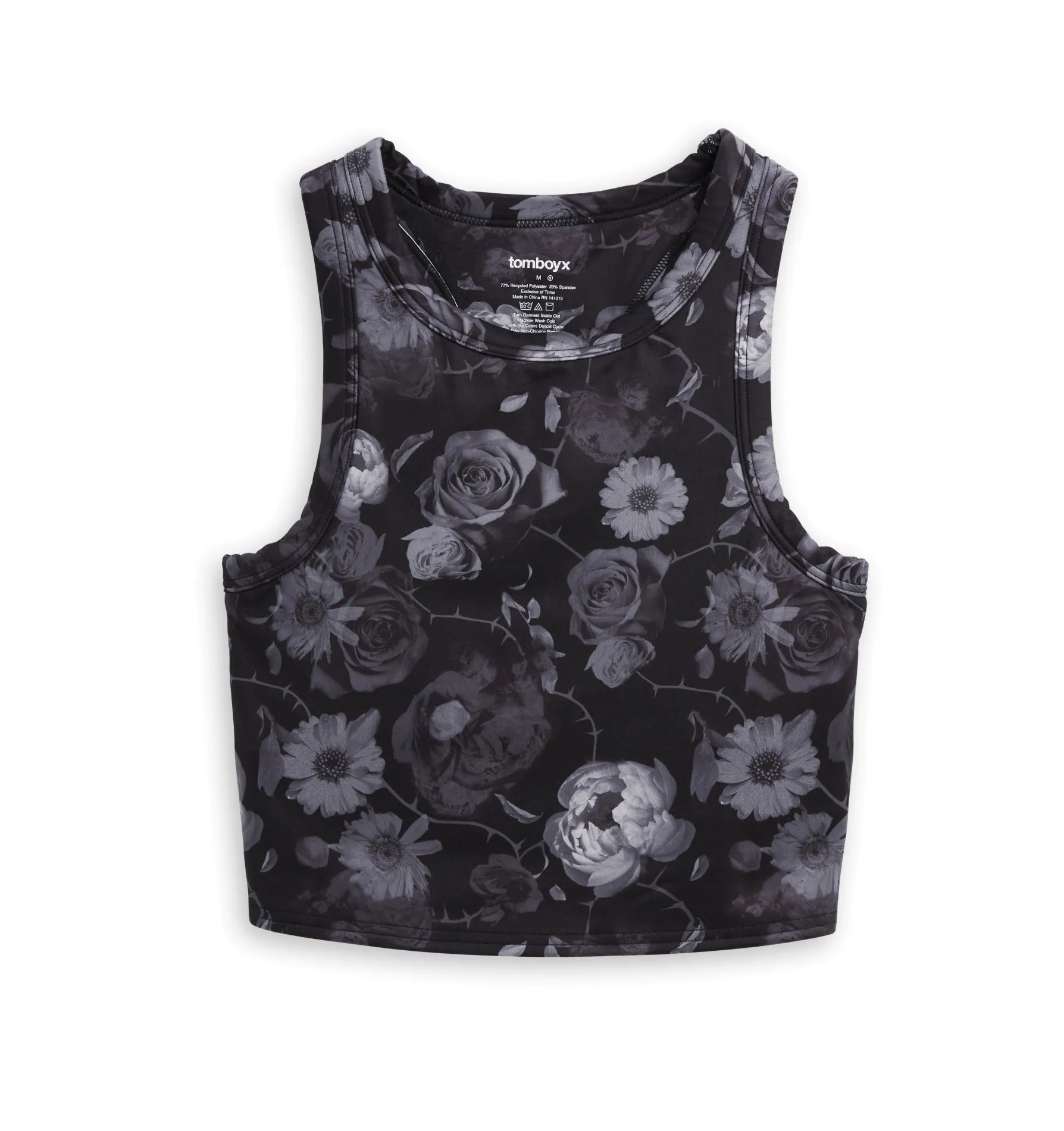 Cozy Luxe Bra Top - Dark Floral Remedies