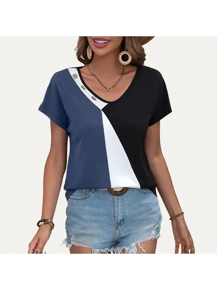 Daily Essentials Color Block Top