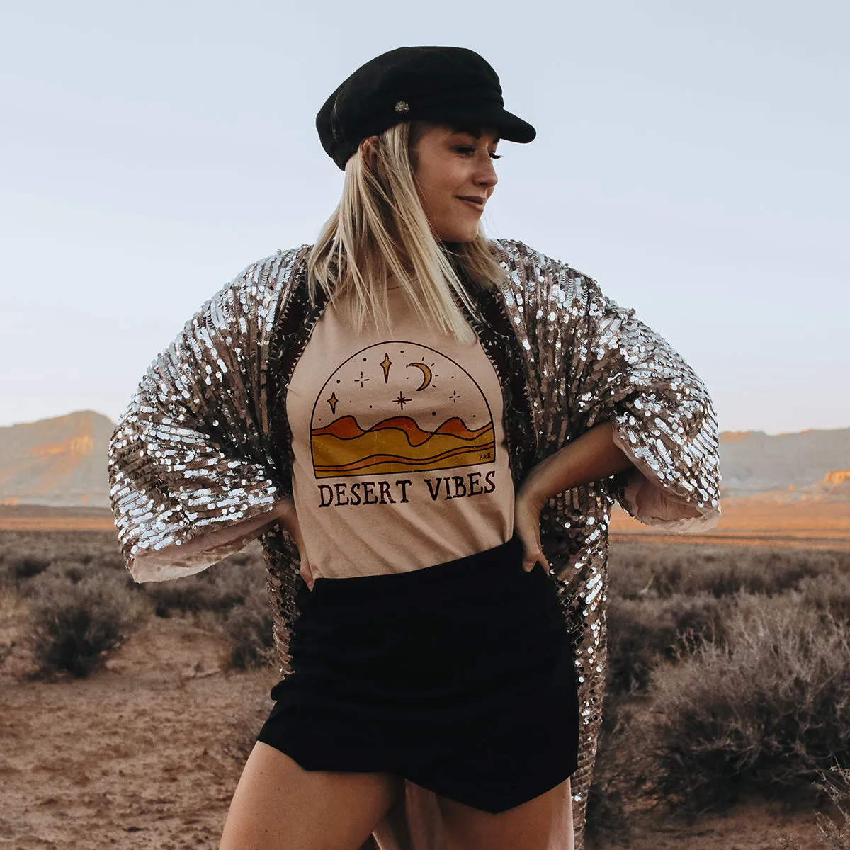 Desert Vibes Graphic Tee Shirt (Wholesale)