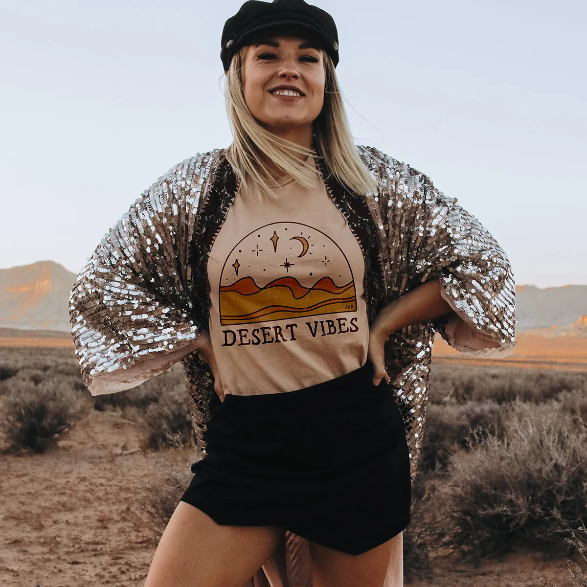 Desert Vibes Graphic Tee Shirt (Wholesale)