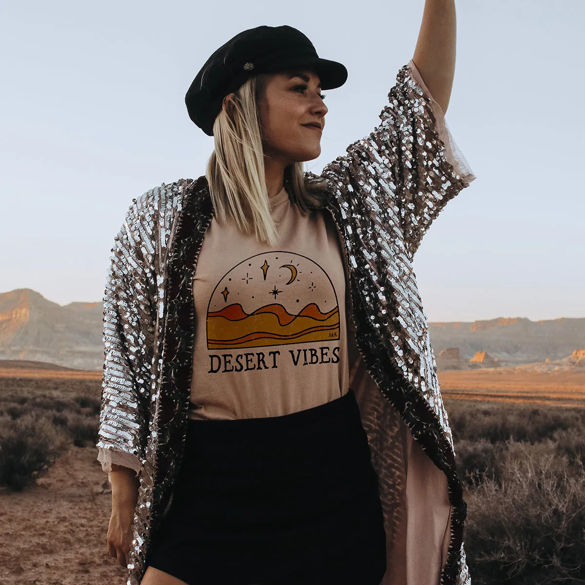 Desert Vibes Graphic Tee Shirt (Wholesale)