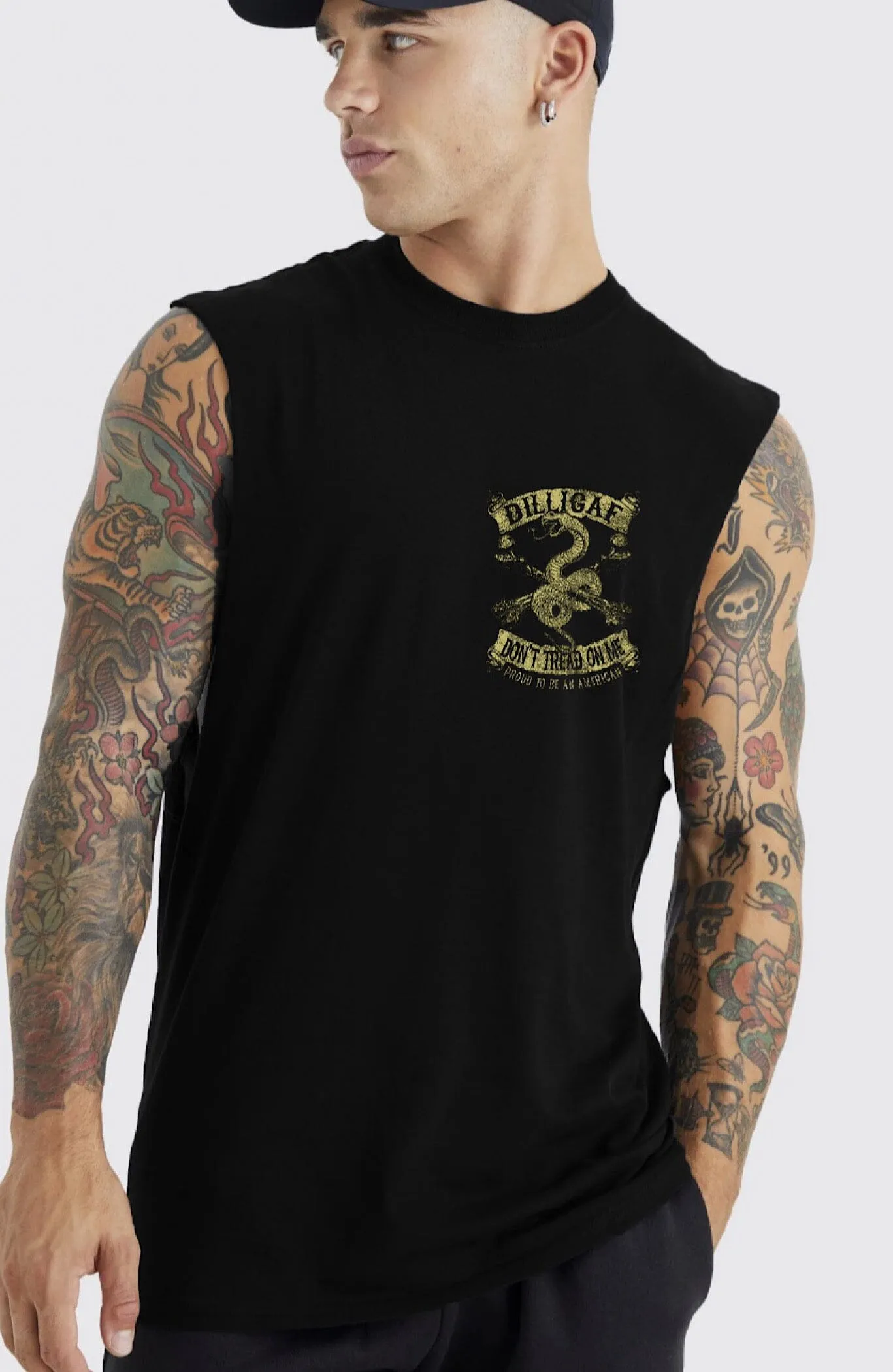 Don't Tread Tan Snake Muscle shirt