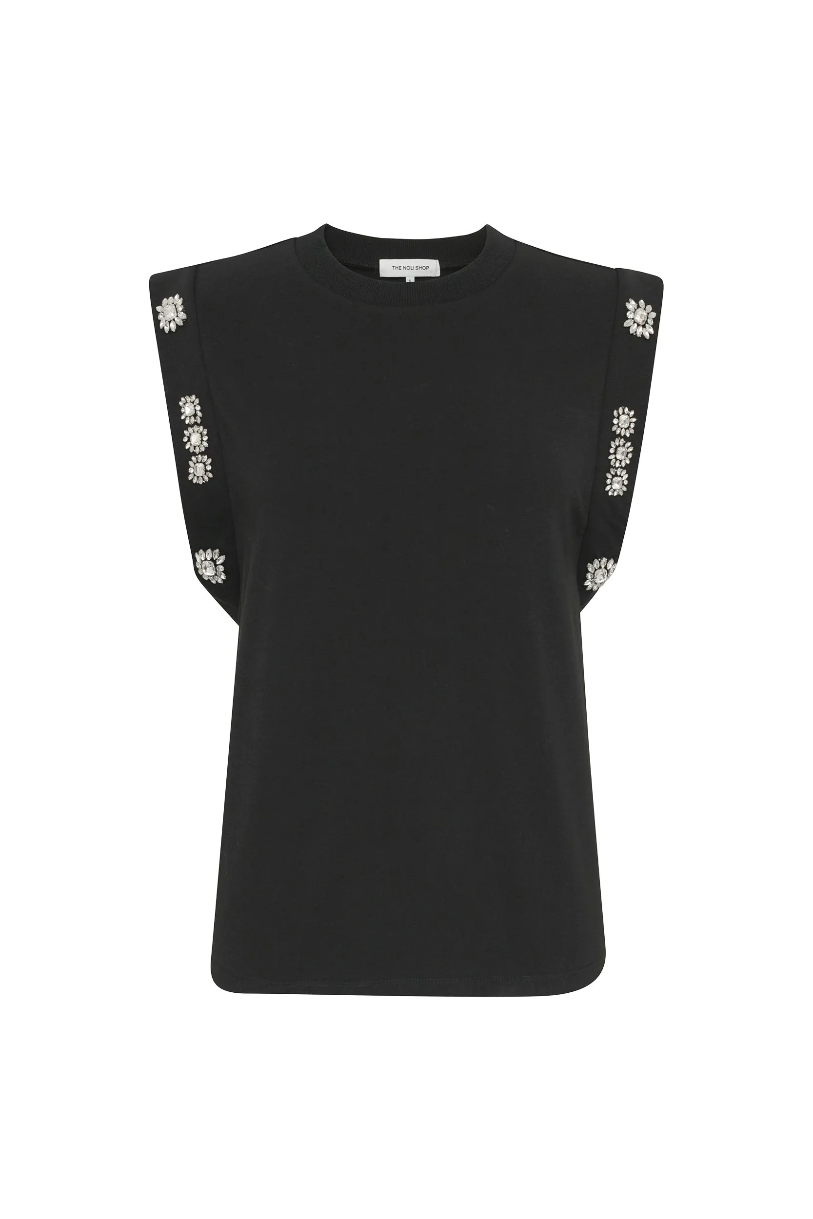 Dylan Crystal Top - Black