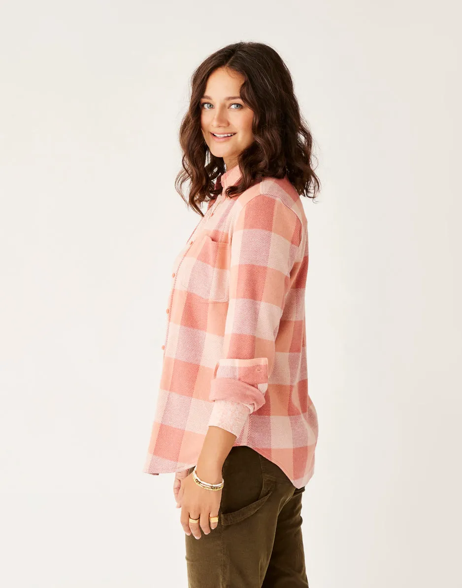 Fairbanks Supersoft Shirt: Lt. Henna Check