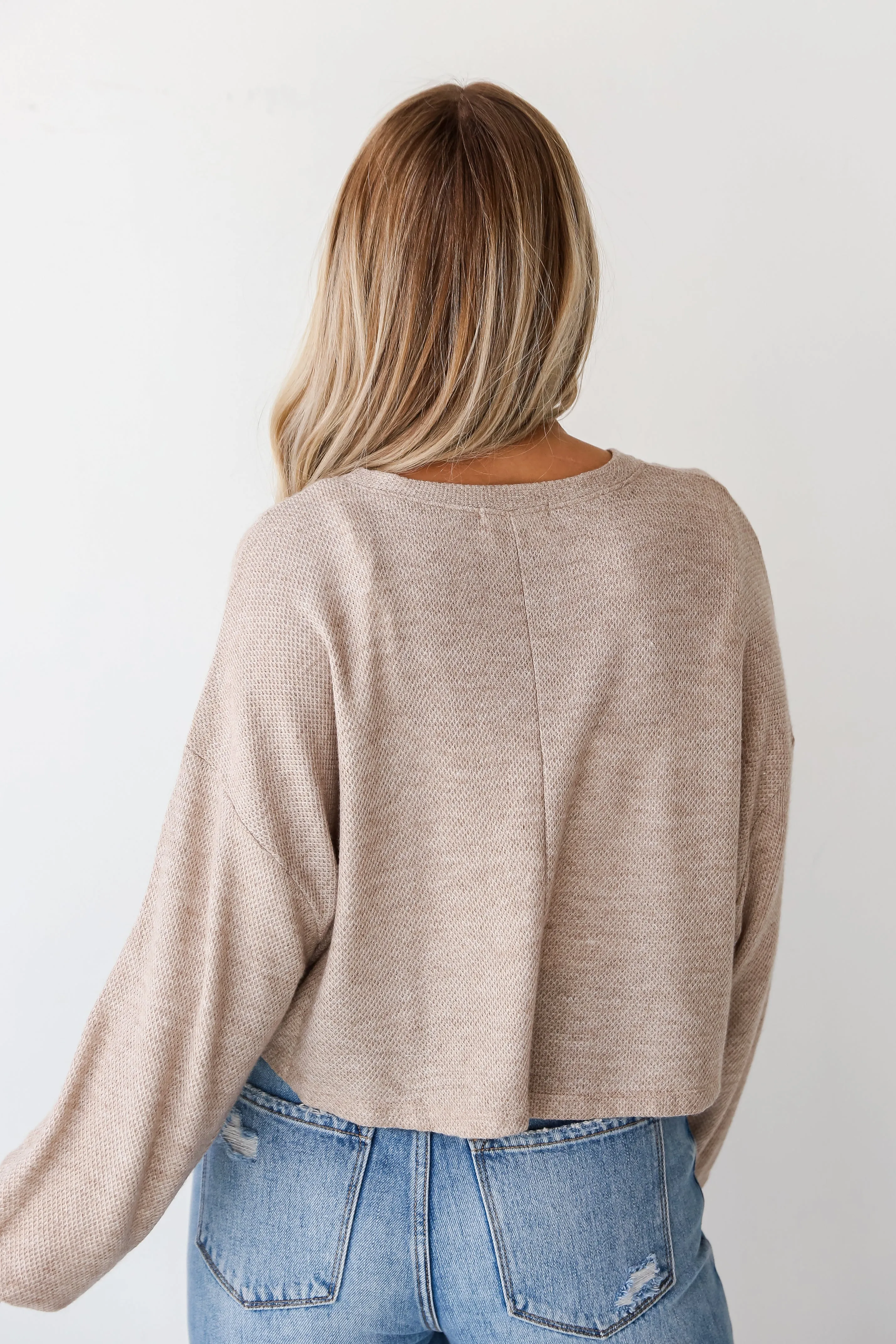 FINAL SALE - Julie Oatmeal Lightweight Knit Top