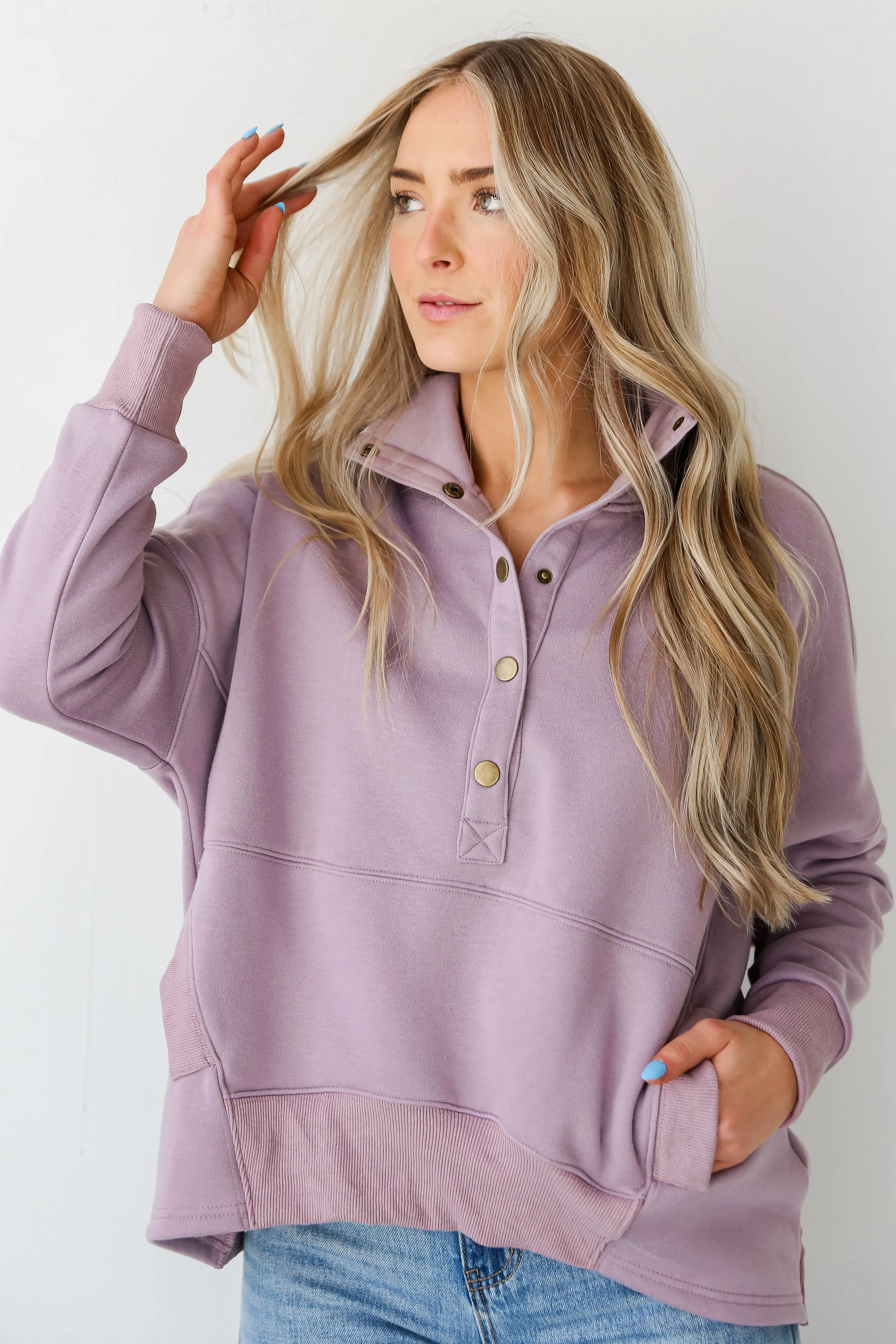 FINAL SALE - Lexi Oversized Fleece Pullover