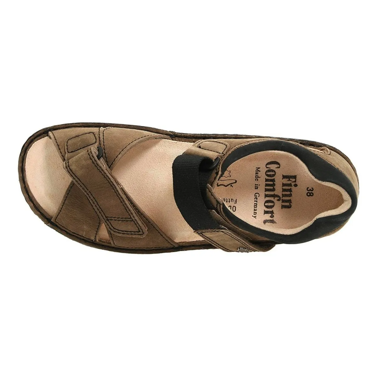 Finn Comfort Women's Samara Mud/Black Buc