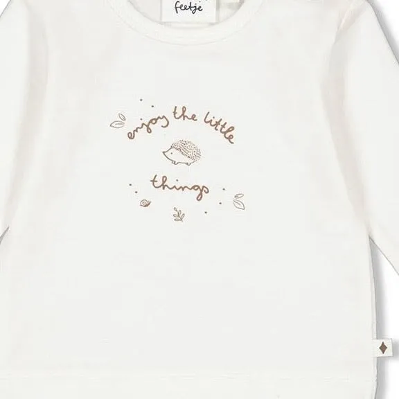 HEDGE HUGS - "enjoy every little thing" Peached Inside Jersey Top