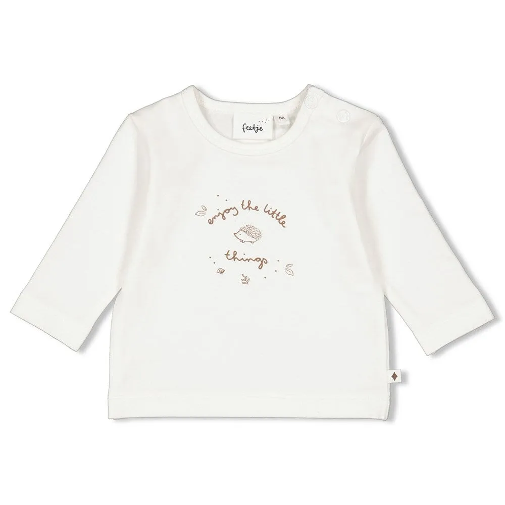 HEDGE HUGS - "enjoy every little thing" Peached Inside Jersey Top