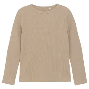 Huttelihut Light Taupe T-Shirt Ls Rib