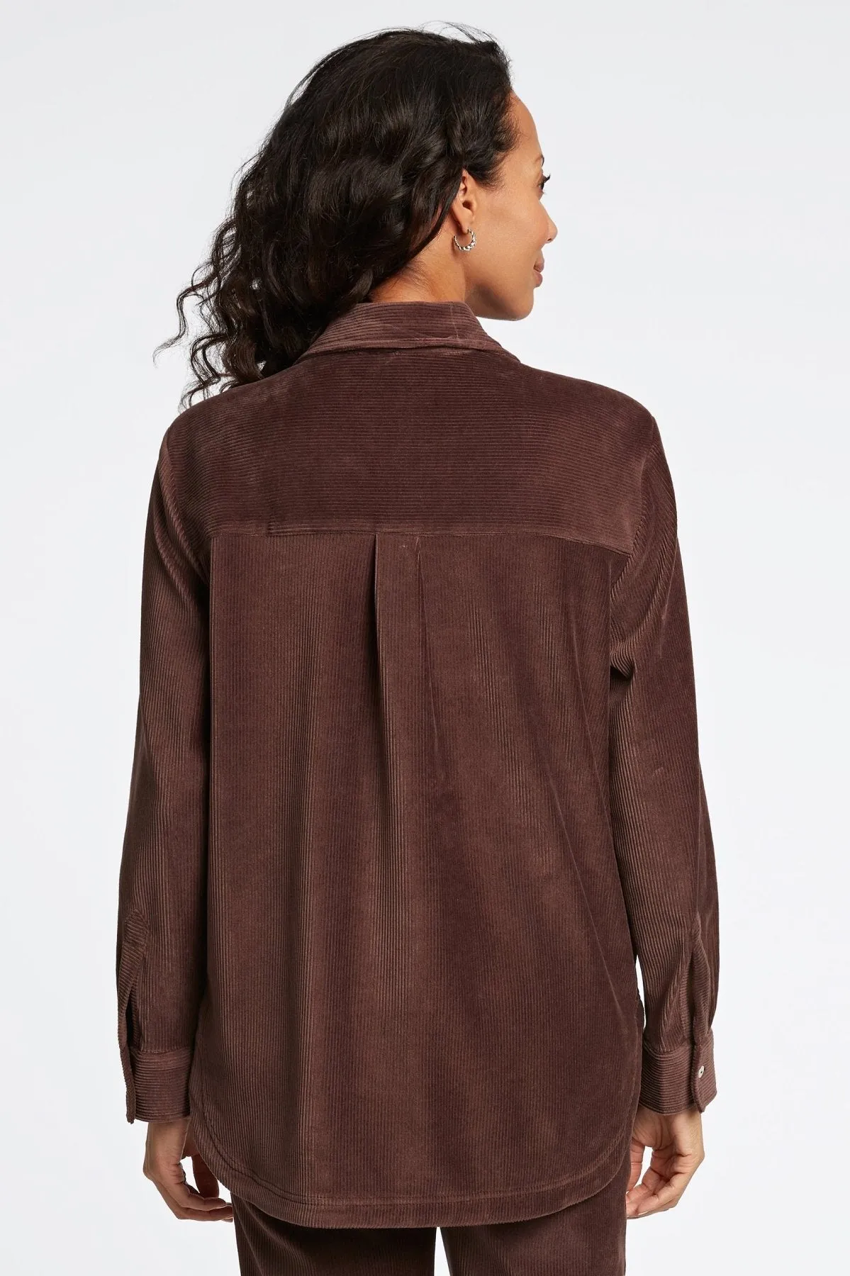 Maddy Long Sleeve Plush Cord Shirt