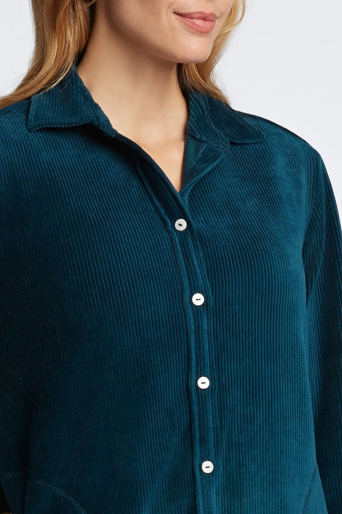 Maddy Long Sleeve Plush Cord Shirt