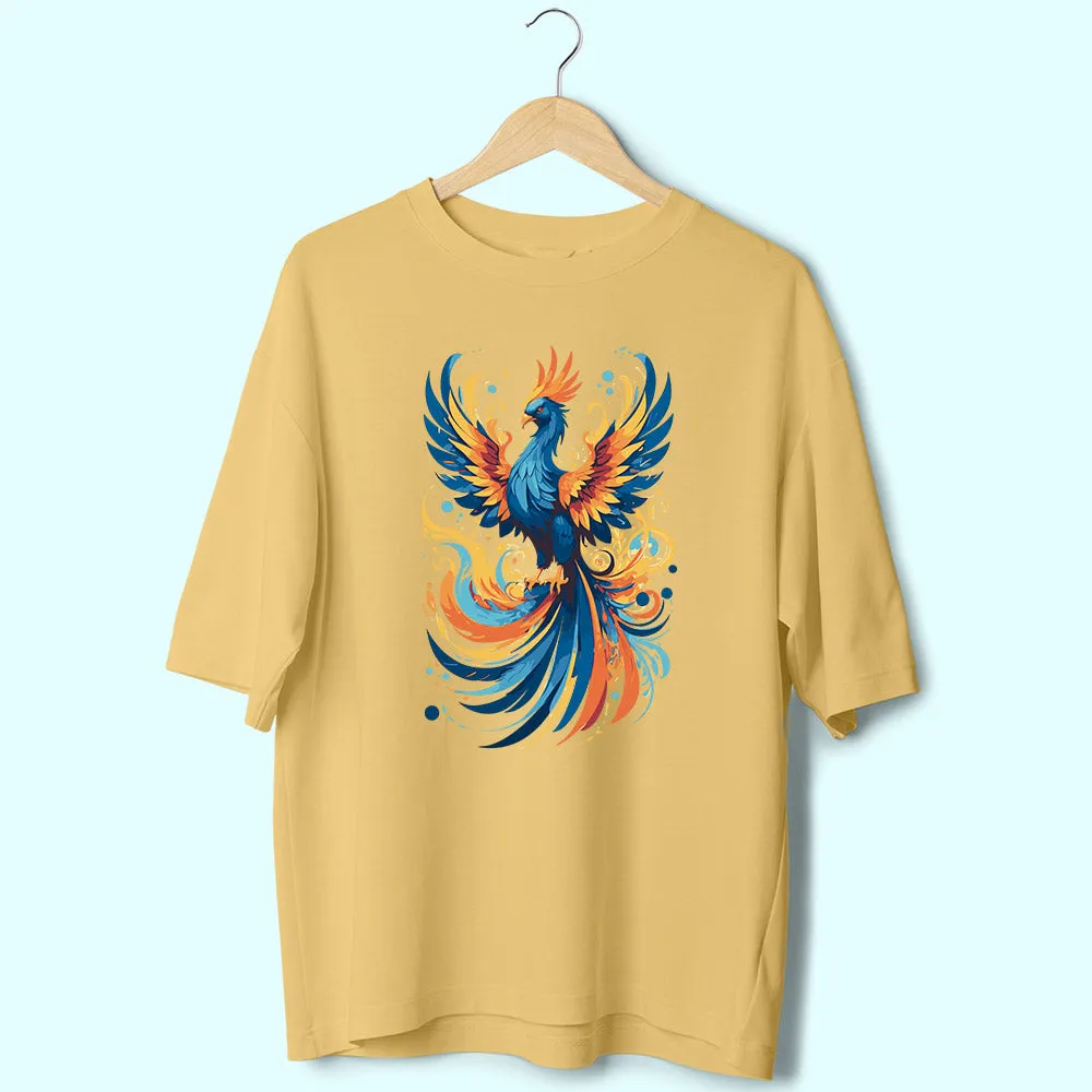 Majestic Phoenix (Front Print) Oversized T-Shirt