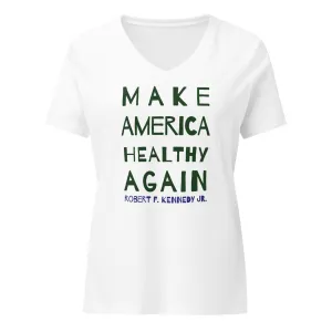 Make America Healthy Again II Women’s Relaxed V-Neck Tee