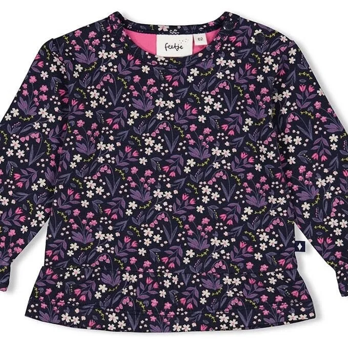 MIDNIGHT FLOWERS - Signature Allover Print Fashion Top