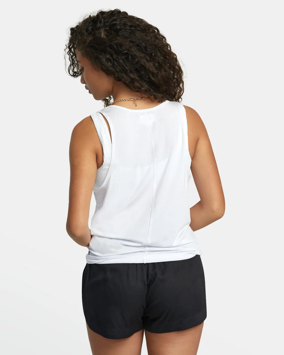 Minted Tank Top - Whisper White