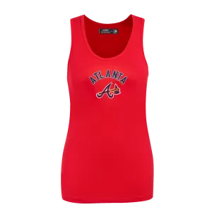 MLB ATLANTA BRAVES CLASSIC WOMEN'S RELAXED FIT RACERBACK (RED)