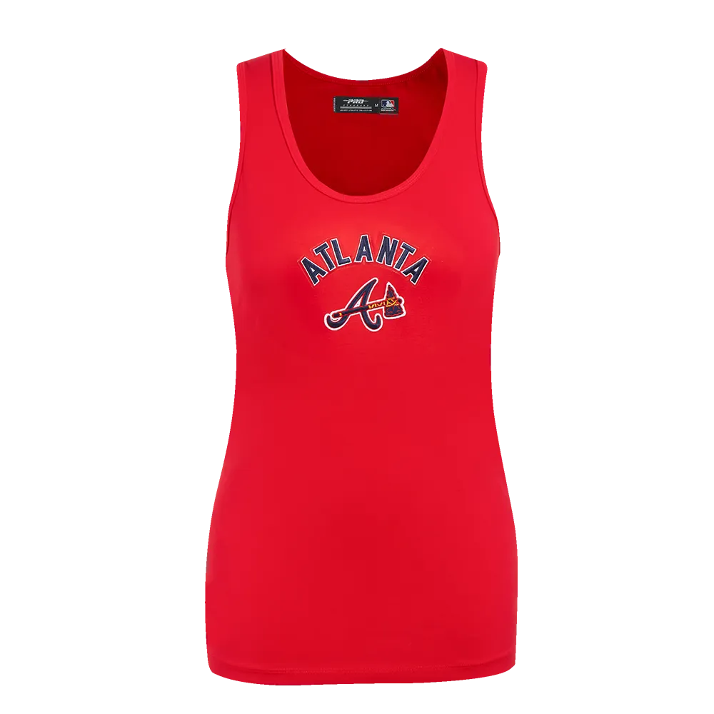 MLB ATLANTA BRAVES CLASSIC WOMEN'S RELAXED FIT RACERBACK (RED)