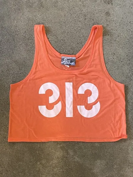 Modern 313 Crop Tank / Coral / Women's