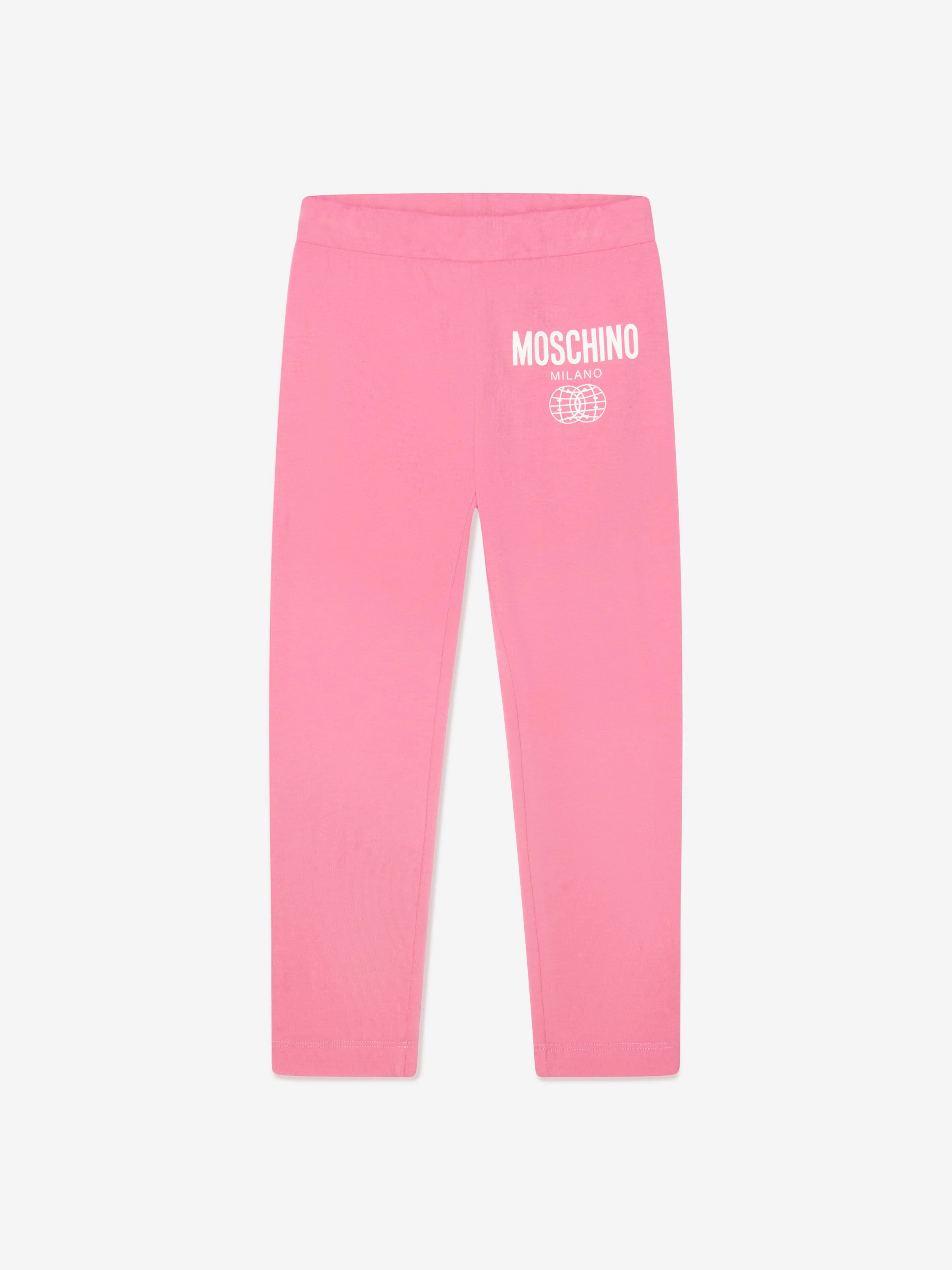 Moschino Girls Maxi T-Shirt And Leggings Set in Pink