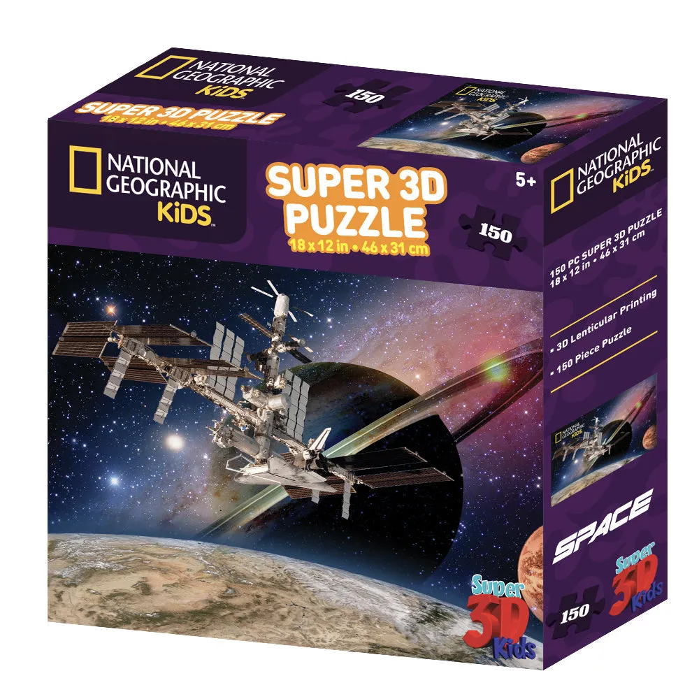 National Geographic Satellite In Space 150 Piece Super 3D Puzzle