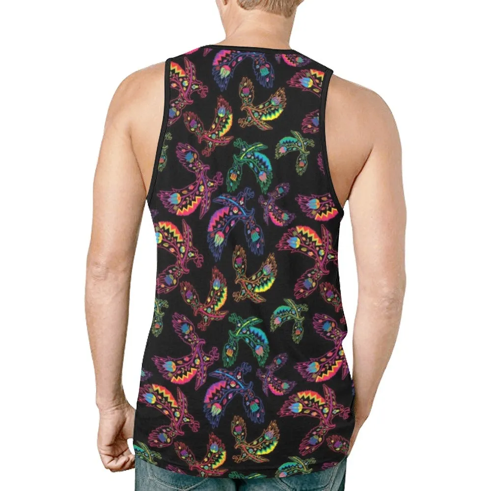 Neon Floral Eagles Tank Top